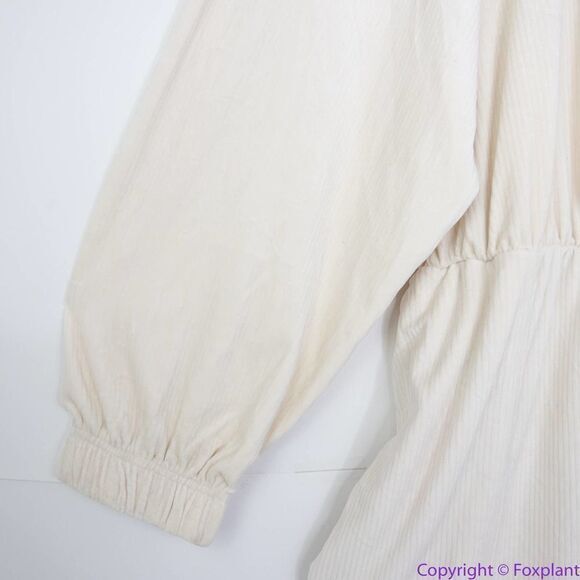 NEW Eloquii Corduroy Jumpsuit super soft, color cream, 24 - Picture 14 of 16